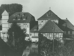 Die Mehl- und Schälmühle um 1950 Die Mehl- und Schälmühle um 1950